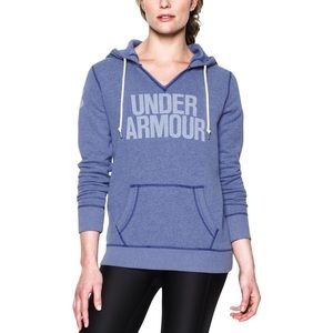 Light blue under armour hoodie fleece pullover